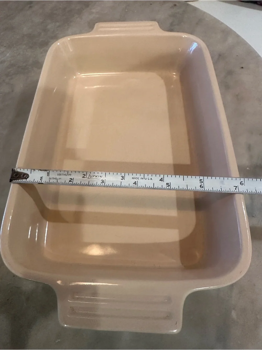 Le Creuset Green Ceramic Rectangular Baker 2.5 quart